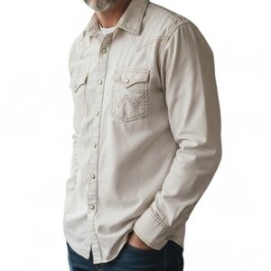 Wrangler Retro Men's Contrast Trim Pearl Snaps  Western Shirt,  XXL